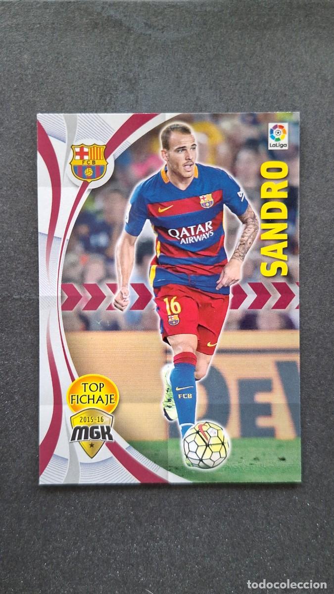 Cromos de f&uacute;tbol: L1 SANDRO F. C. BARCELONA TOP FICHAJE 78 PANINI MEGACRACKS 2015 2016 15 16