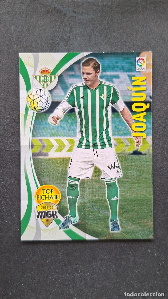Cromos de f&uacute;tbol: L1 JOAQUIN REAL BETIS BALOMPIE TOP FICHAJE 105 PANINI MEGACRACKS 2015 2016 15 16