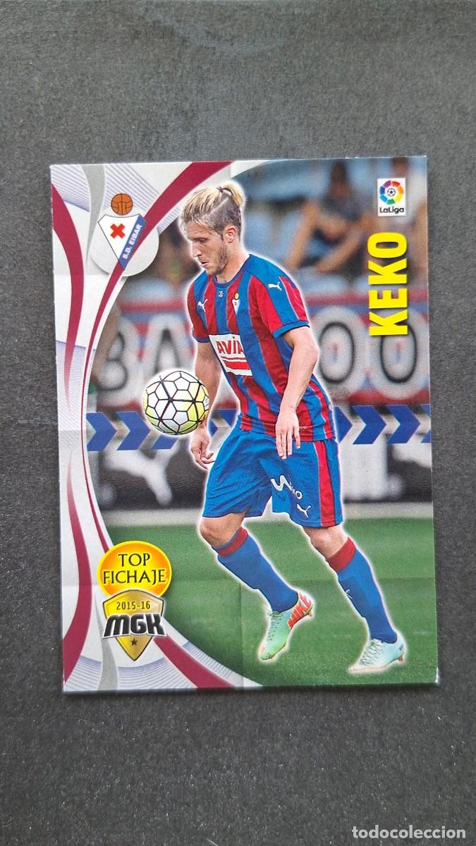 Cromos de f&uacute;tbol: L1 KEKO S. D. EIBAR TOP FICHAJE 184 PANINI MEGACRACKS 2015 2016 15 16