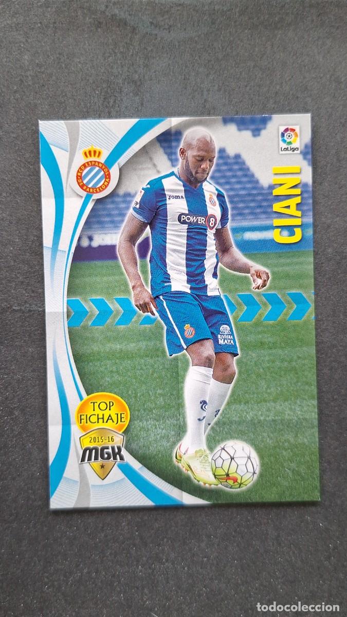 Cromos de f&uacute;tbol: L1 CIANI R. C. D. ESPA&Ntilde;OL TOP FICHAJE 212 PANINI MEGACRACKS 2015 2016 15 16