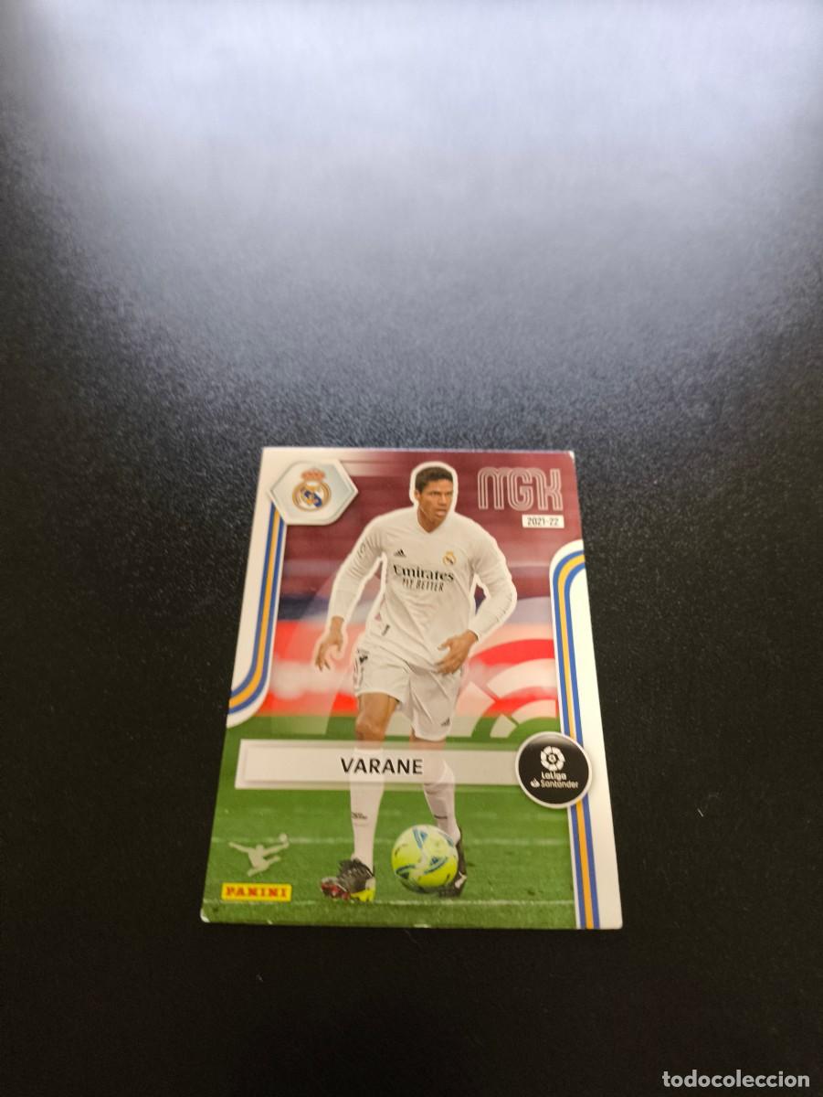 Cromos de f&uacute;tbol: 223 Rapha&euml;l Varane REAL MADRID PANINI LIGA MEGACRACKS MGK 2021 2022 21 22 NO ESTE ADRENALYN