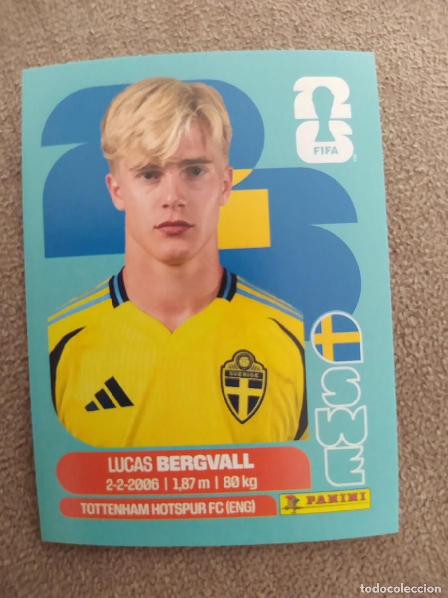 Cromos de f&uacute;tbol: SWE 08 Lucas BERGVALL 8 Suecia mundial 2026 panini