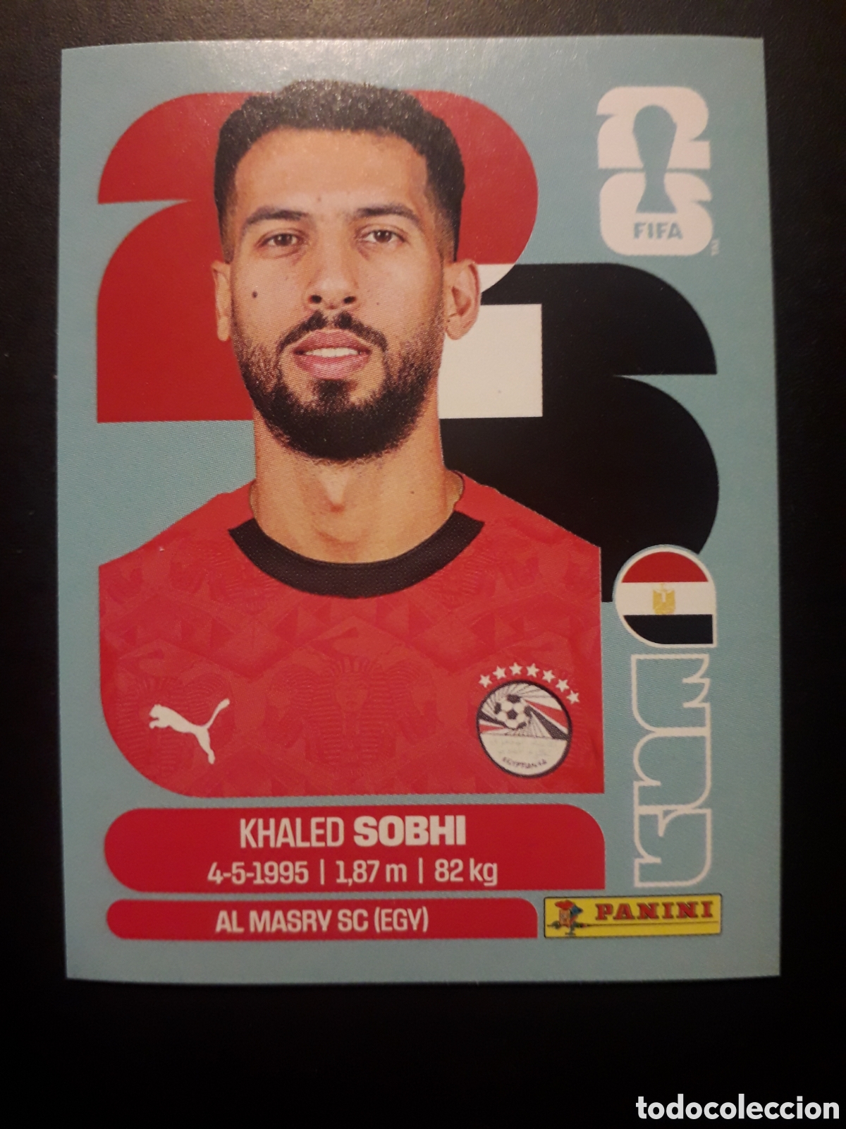 Fu&szlig;ball-Sticker: SOBHI EGIPTO EGY 6 MUNDIAL F&Uacute;TBOL 2026 FIFA WORLD CUP PANINI SIN PEGAR PEDIDO M&Iacute;NIMO 3&euro;
