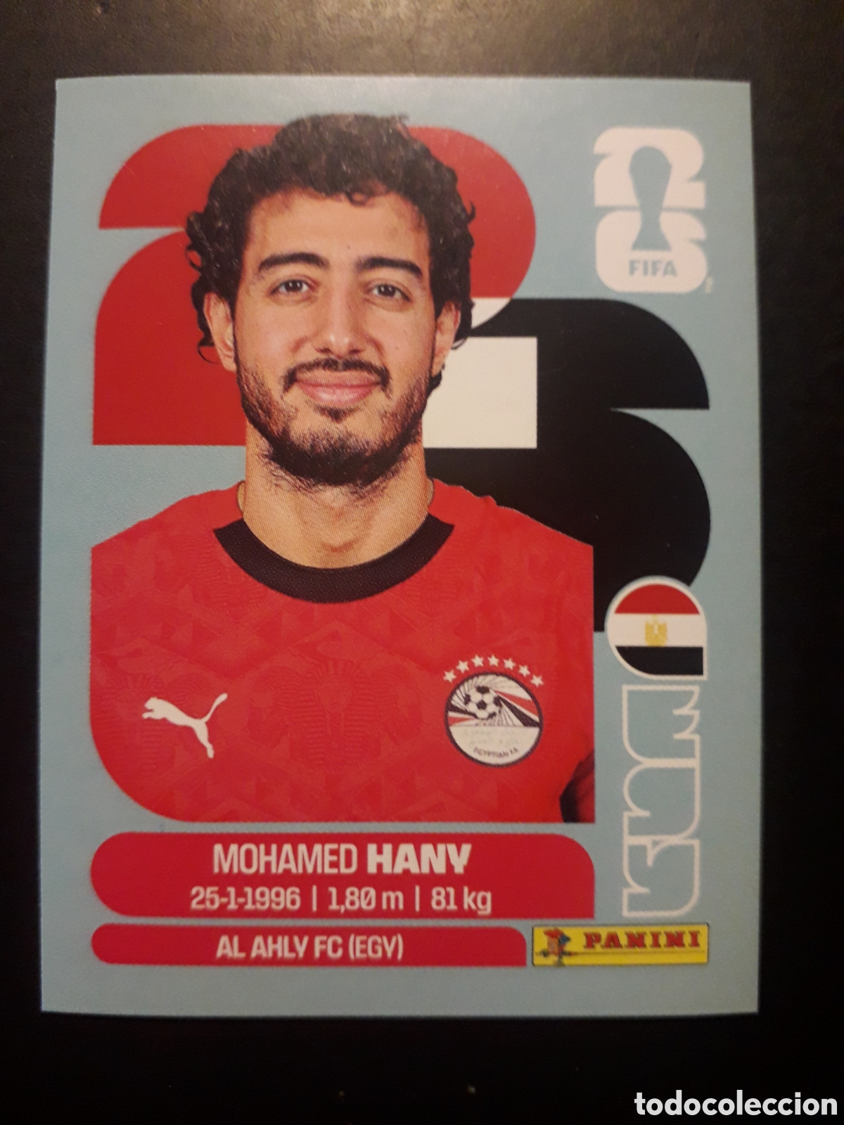 Figurine di Calcio: HANY EGIPTO EGY 3 MUNDIAL F&Uacute;TBOL 2026 FIFA WORLD CUP PANINI SIN PEGAR PEDIDO M&Iacute;NIMO 3&euro;