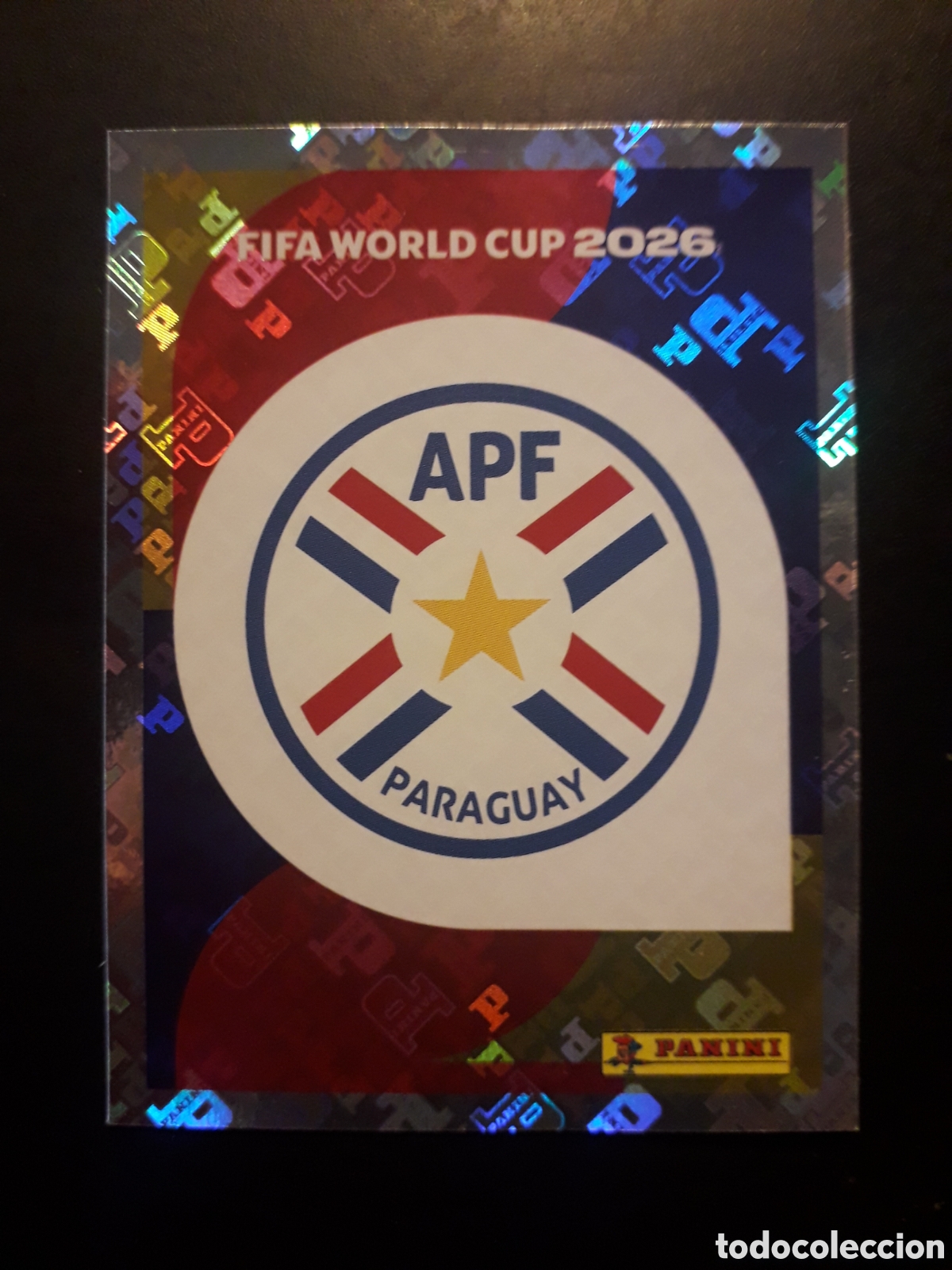 Figurine di Calcio: ESCUDO PARAGUAY PAR 1 MUNDIAL F&Uacute;TBOL 2026 FIFA WORLD CUP PANINI SIN PEGAR PEDIDO M&Iacute;NIMO 3&euro;