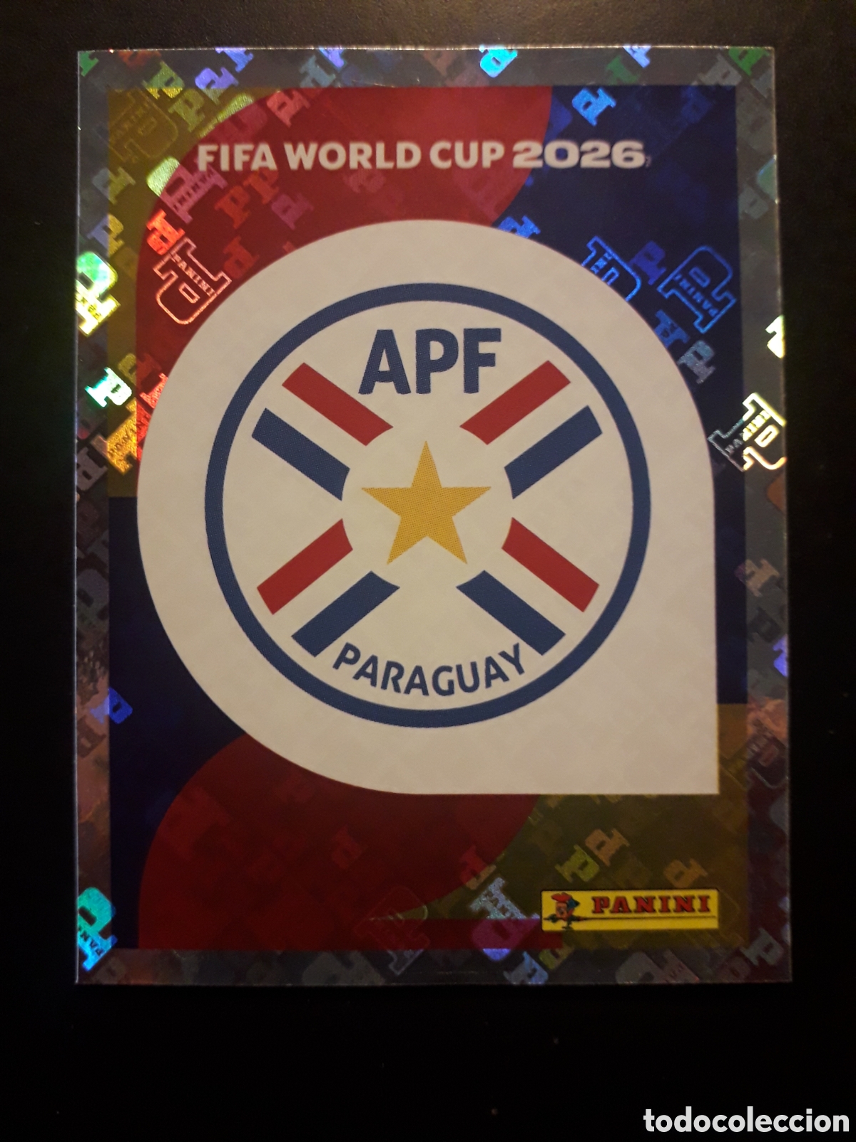 Figurine di Calcio: ESCUDO PARAGUAY PAR 1 MUNDIAL F&Uacute;TBOL 2026 FIFA WORLD CUP PANINI SIN PEGAR PEDIDO M&Iacute;NIMO 3&euro;