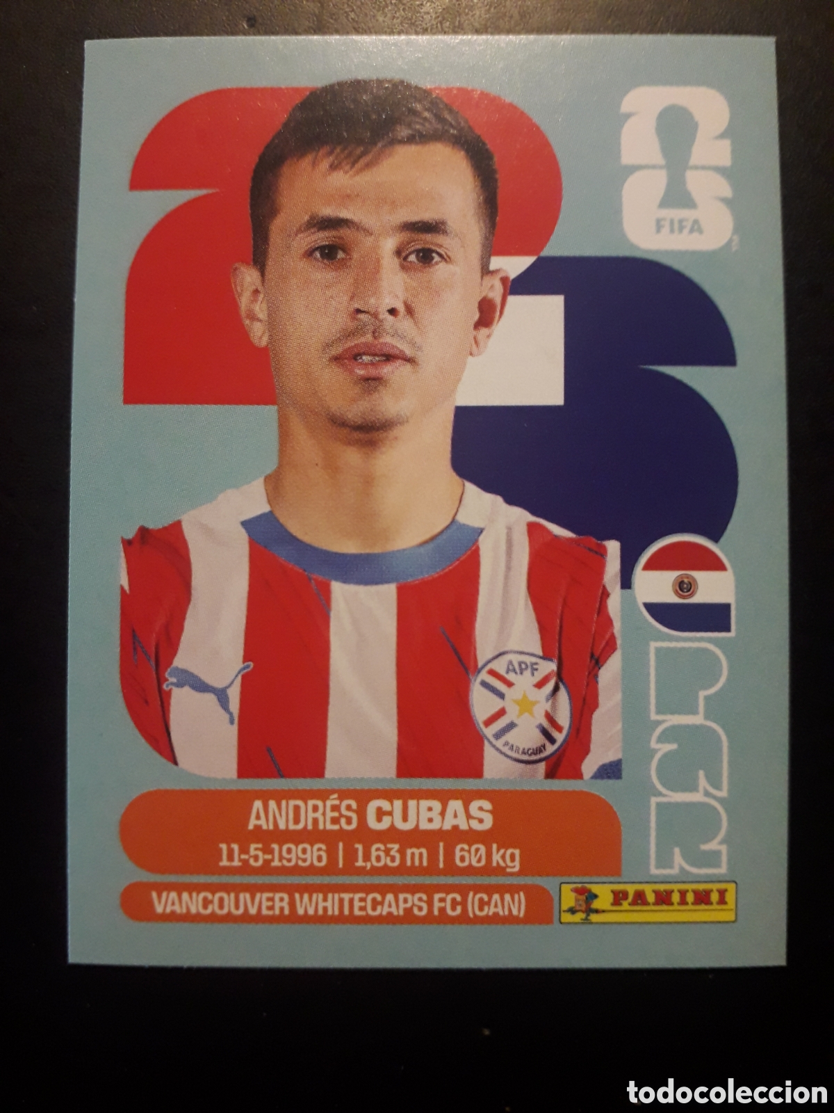 Cromos de Futebol: CUBAS PARAGUAY PAR 12 MUNDIAL F&Uacute;TBOL 2026 FIFA WORLD CUP PANINI SIN PEGAR PEDIDO M&Iacute;NIMO 3&euro;