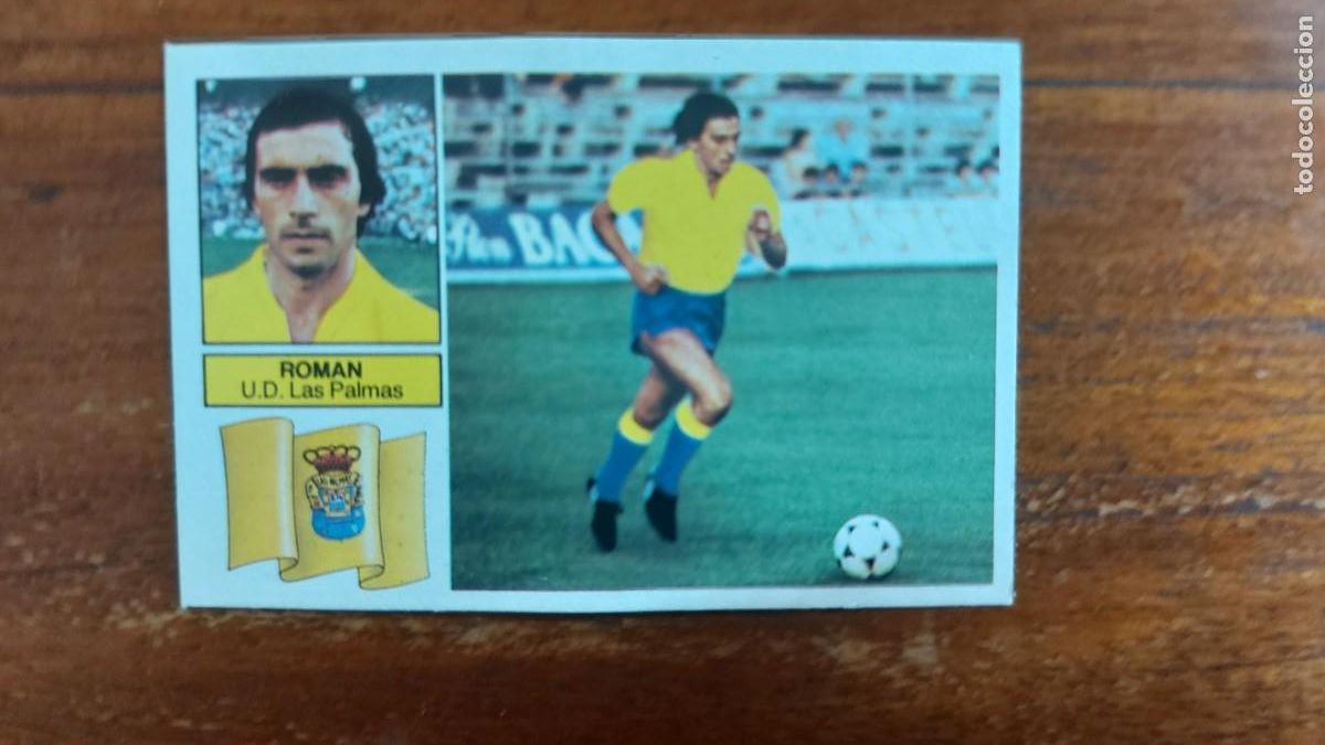 Cromos de f&uacute;tbol: Roman ( U.D. Las Palmas ) Coloca pintado EDICIONES ESTE LIGA 82/83 1982/83 NUEVO SIN PEGAR