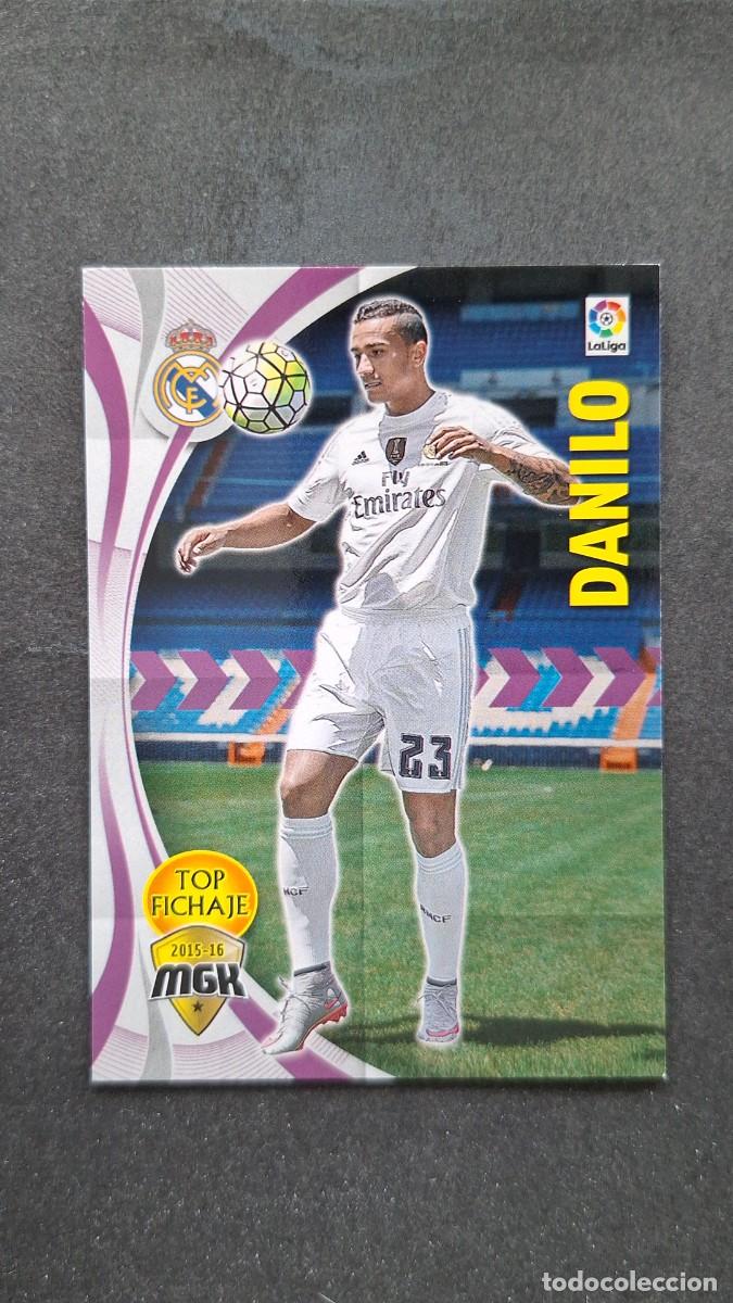 Cromos de f&uacute;tbol: L1 DANILO REAL MADRID TOP FICHAJE 346 PANINI MEGACRACKS 2015 2016 15 16