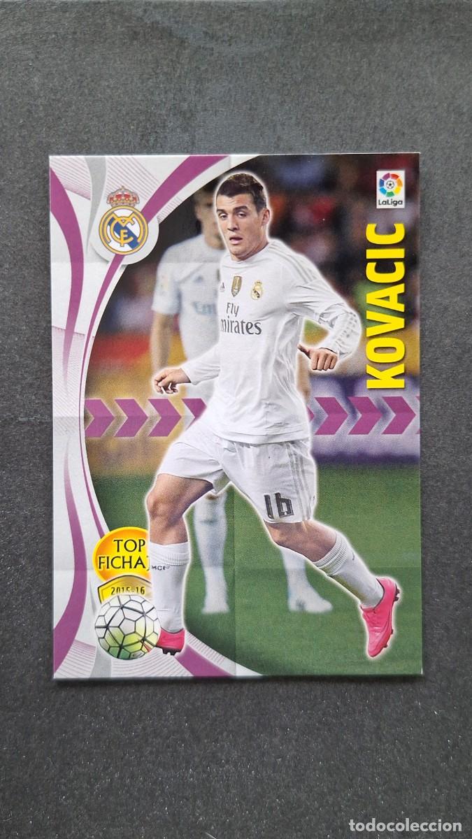 Cromos de f&uacute;tbol: L1 KOVACIC REAL MADRID TOP FICHAJE 348 PANINI MEGACRACKS 2015 2016 15 16