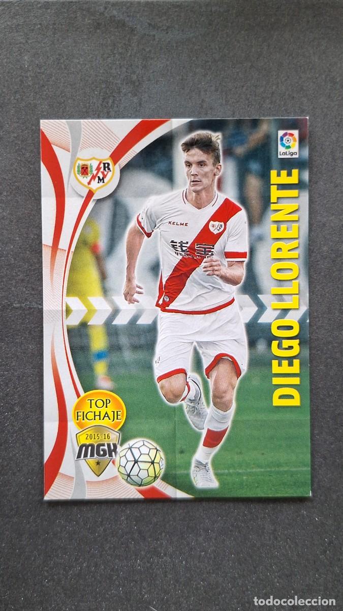 Football Stickers: L1 DIEGO LLORENTE RAYO VALLECANO TOP FICHAJE 401 PANINI MEGACRACKS 2015 2016 15 16