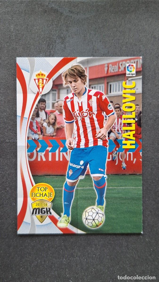 Cromos de f&uacute;tbol: L1 HALILOVIC SPORTING DE GIJON TOP FICHAJE 482 PANINI MEGACRACKS 2015 2016 15 16