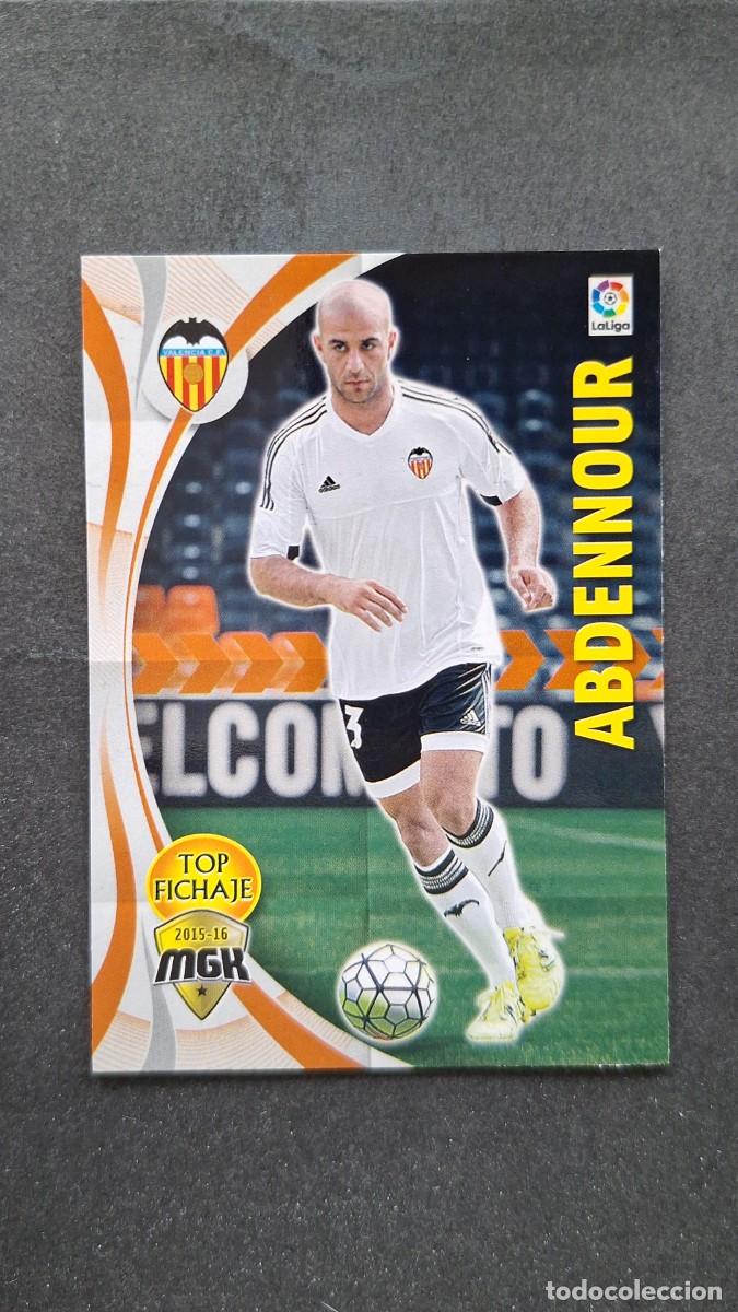 Cromos de f&uacute;tbol: L1 ABDENNOUR VALENCIA C. F. TOP FICHAJE 510 PANINI MEGACRACKS 2015 2016 15 16