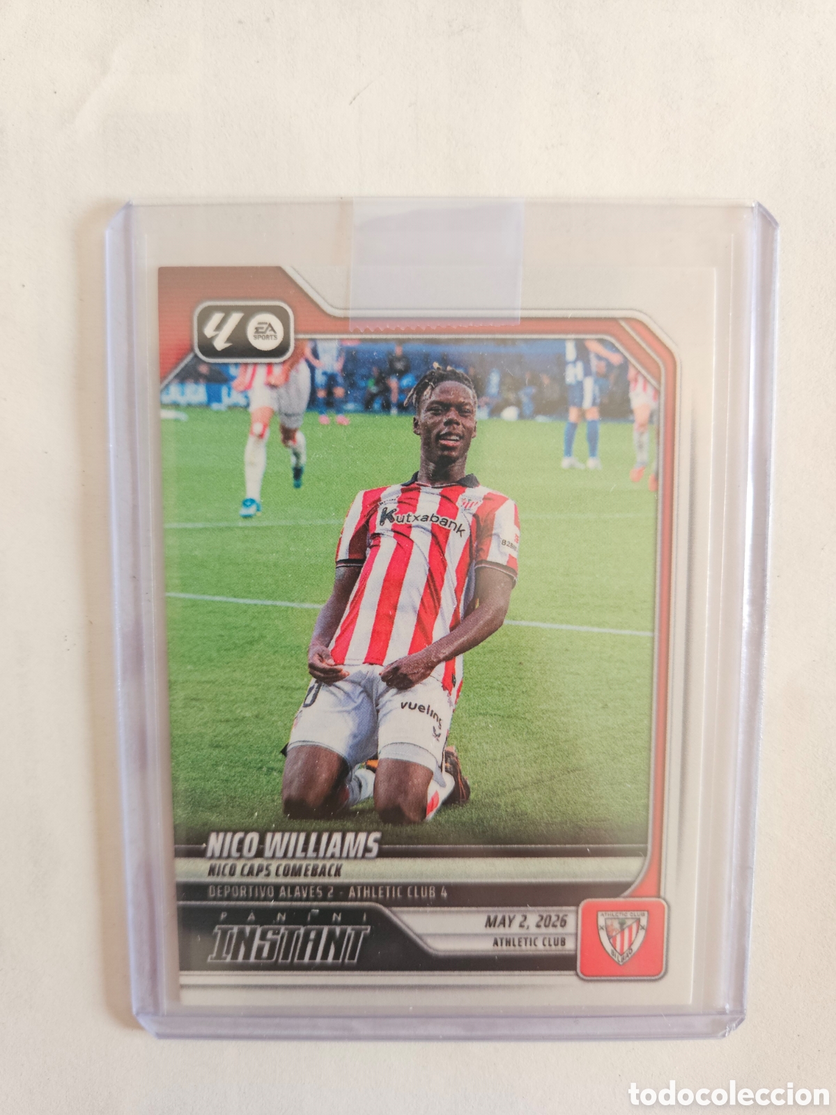 Cromos de f&uacute;tbol: NICO WILLIAMS PANINI INSTANT N&deg;3 ATHLETIC CLUB BILBAO 1 OF 100