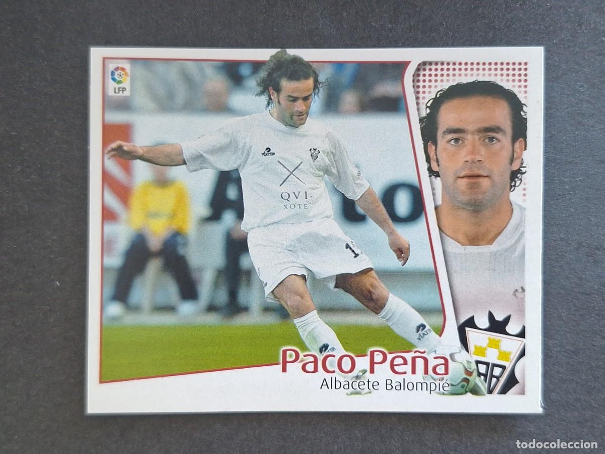 Cromos de Futebol: L4 PACO PE&Ntilde;A ALBACETE BALOMPIE LIGA ESTE 2004 2005 04 05 NUNCA PEGADO SIN PEGAR