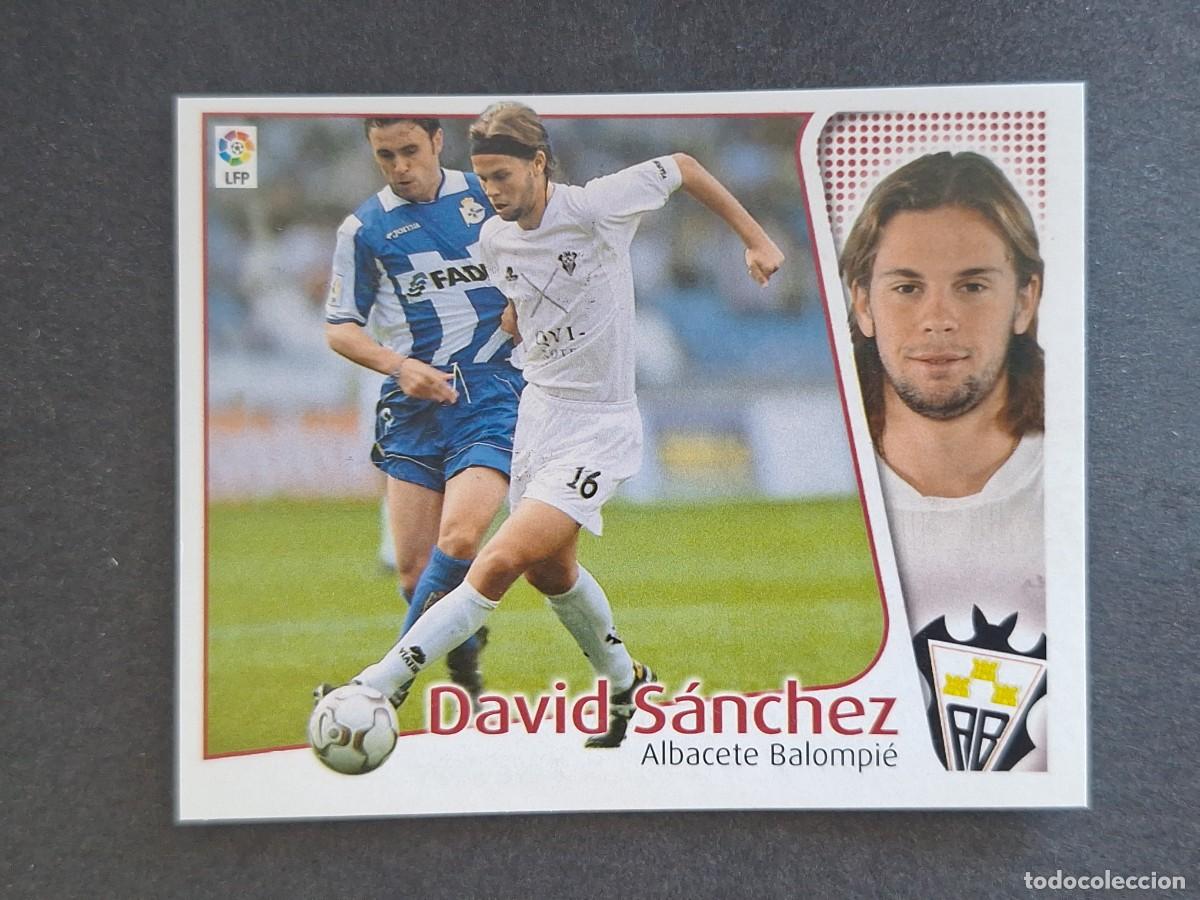 Cromos de f&uacute;tbol: L4 DAVID SANCHEZ ALBACETE BALOMPIE LIGA ESTE 2004 2005 04 05 NUNCA PEGADO SIN PEGAR