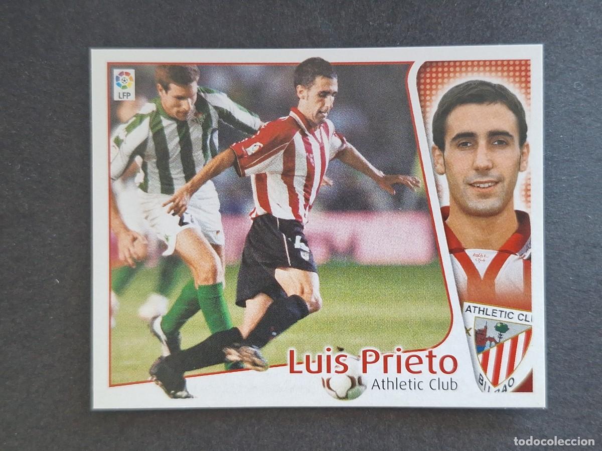 Cromos de f&uacute;tbol: L4 LUIS PRIETO ATHLETIC CLUB DE BILBAO LIGA ESTE 2004 2005 04 05 NUNCA PEGADO SIN PEGAR
