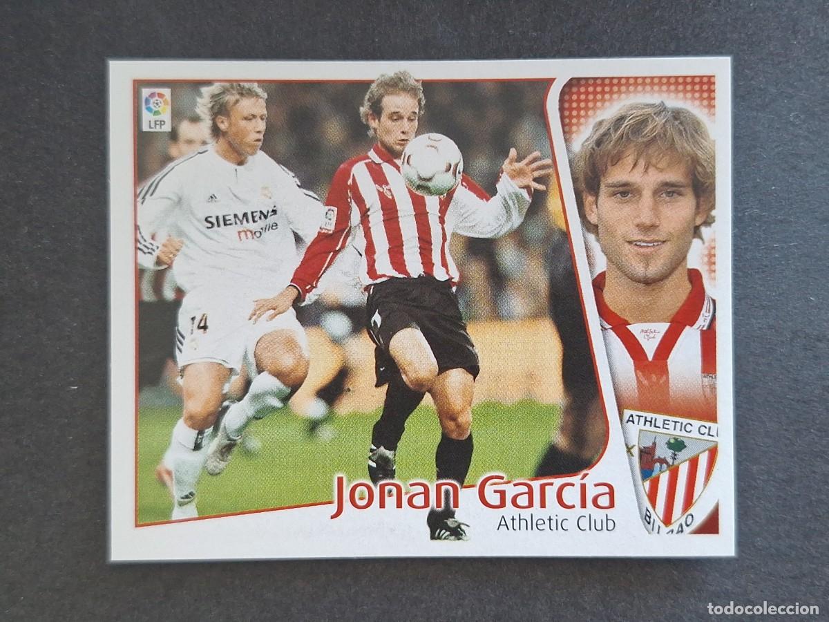 Cromos de f&uacute;tbol: L4 JONAN GARCIA ATHLETIC CLUB DE BILBAO LIGA ESTE 2004 2005 04 05 NUNCA PEGADO SIN PEGAR