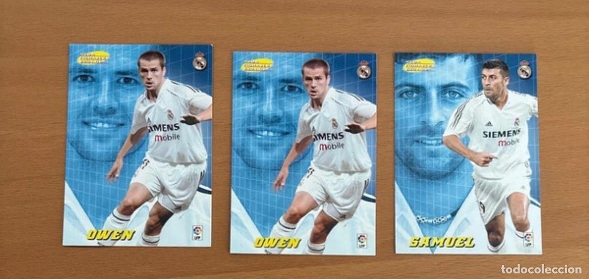 Figurine di Calcio: Lote cromos Real Madrid megafichajes Owen 502 Samuel 504 2004-05 Megacracks Panini