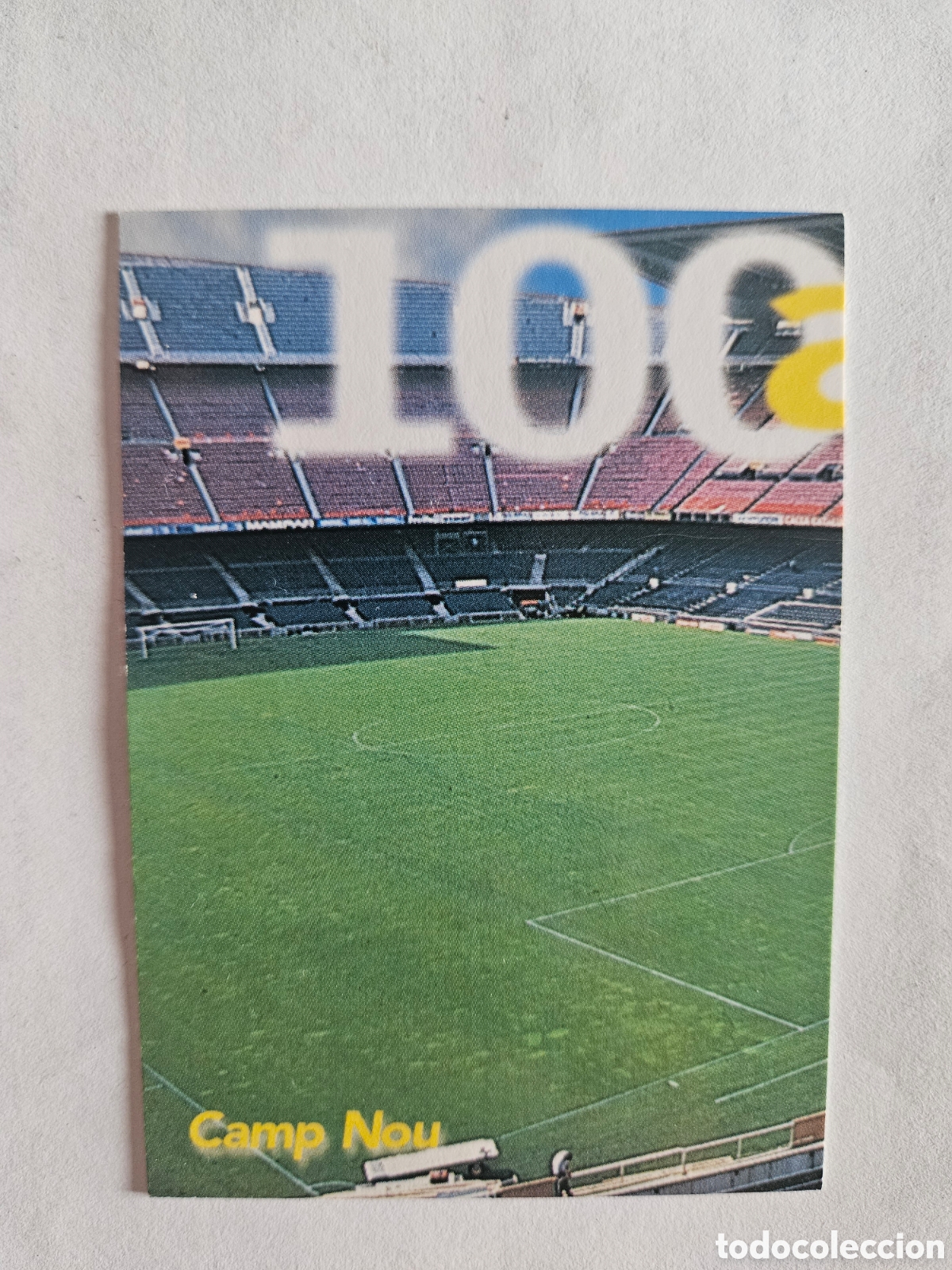 Cromos de f&uacute;tbol: CAMP NOU. CARDS N&ordm; 8. 100 A&Ntilde;OS F.C. BARCELONA. 1899-1999. PANINI