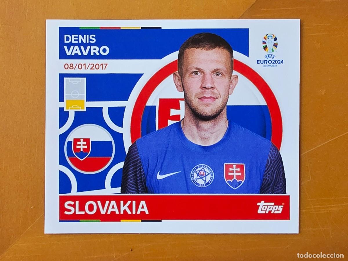 Figurine di Calcio: SVK 6 Denis Vavro, Eslovaquia, Topps UEFA Euro 2024, Eurocopa Germany 24 sticker