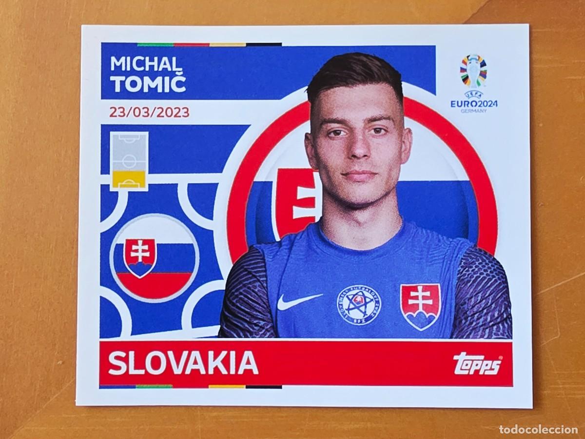Figurine di Calcio: SVK 7 Michal Tomić, Eslovaquia, Topps UEFA Euro 2024, Eurocopa Germany 24 sticker