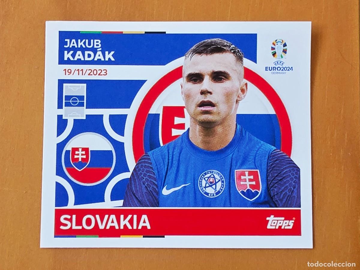 Figurine di Calcio: SVK 11 Jakub Kad&aacute;k, Eslovaquia, Topps UEFA Euro 2024, Eurocopa Germany 24 sticker