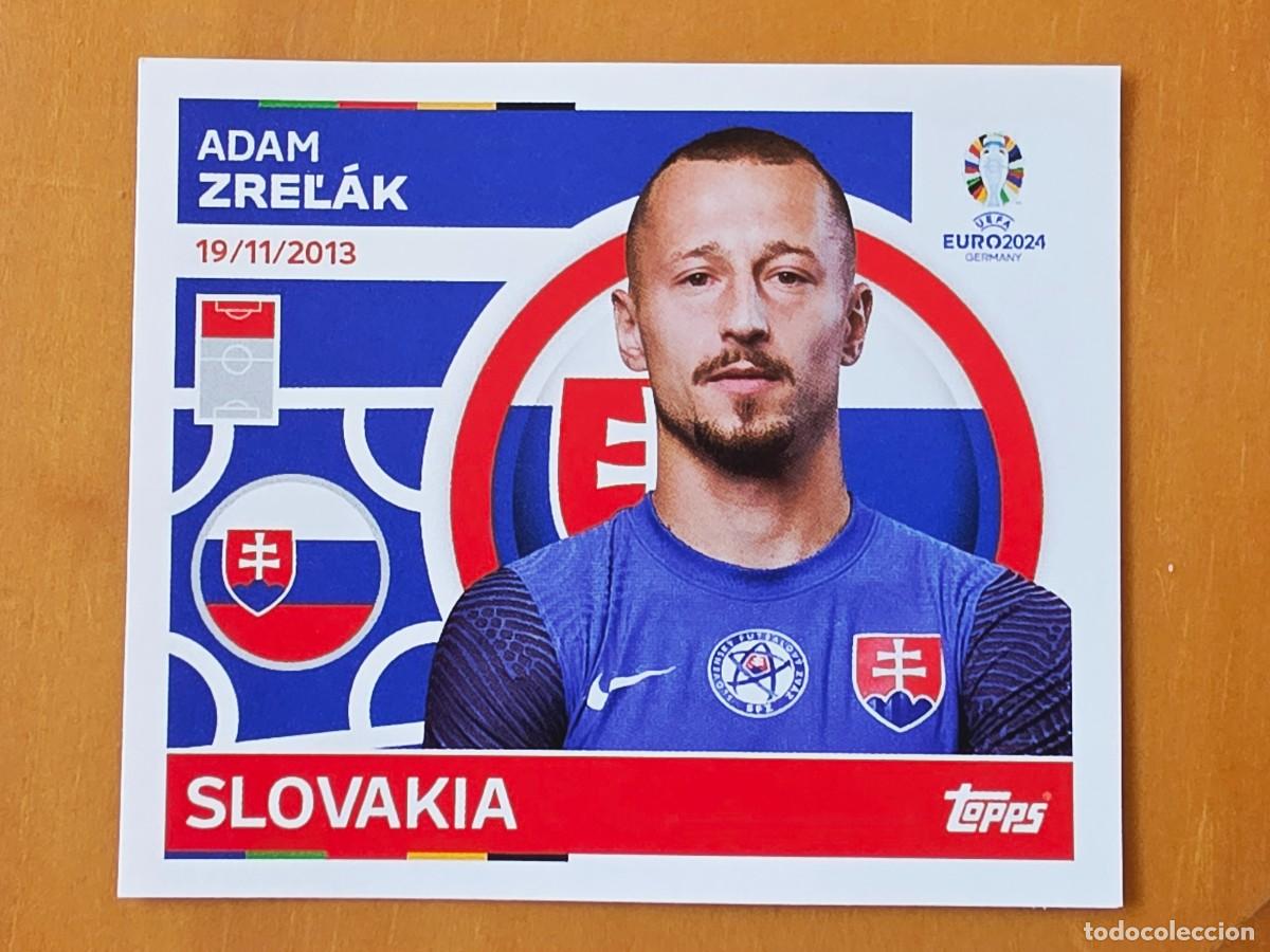 Figurine di Calcio: SVK 18 Adam Zreľ&aacute;k, Eslovaquia, Topps UEFA Euro 2024, Eurocopa Germany 24 sticker