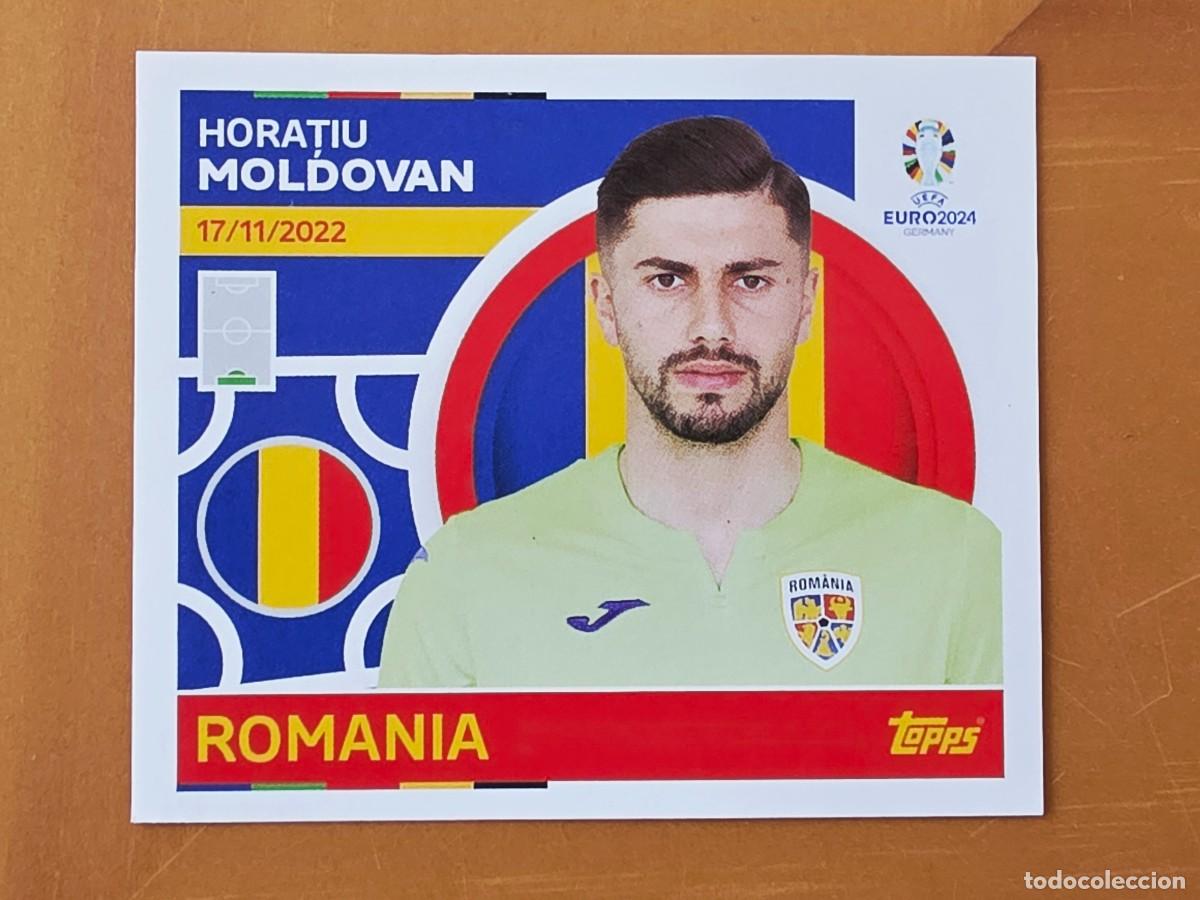 Figurine di Calcio: ROM 4 Horatiu Molɗovan, Real Oviedo, Ruman&iacute;a, Topps UEFA Euro 2024, Eurocopa Germany 24 sticker