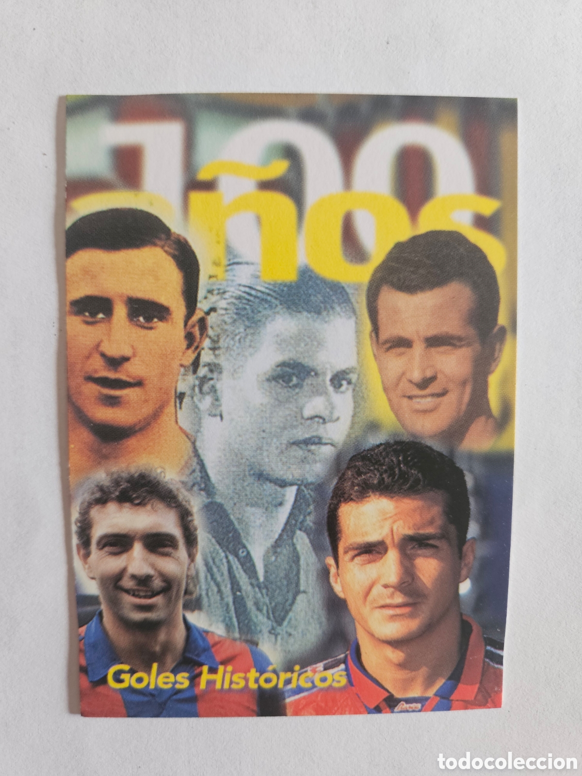 Figurine di Calcio: CROMO ALBUM BAR&Ccedil;A CENTENARI CARDS PANINI (1999) N&ordm; 24 GOLES HISTORICOS - LIGA 99 BARCELONA