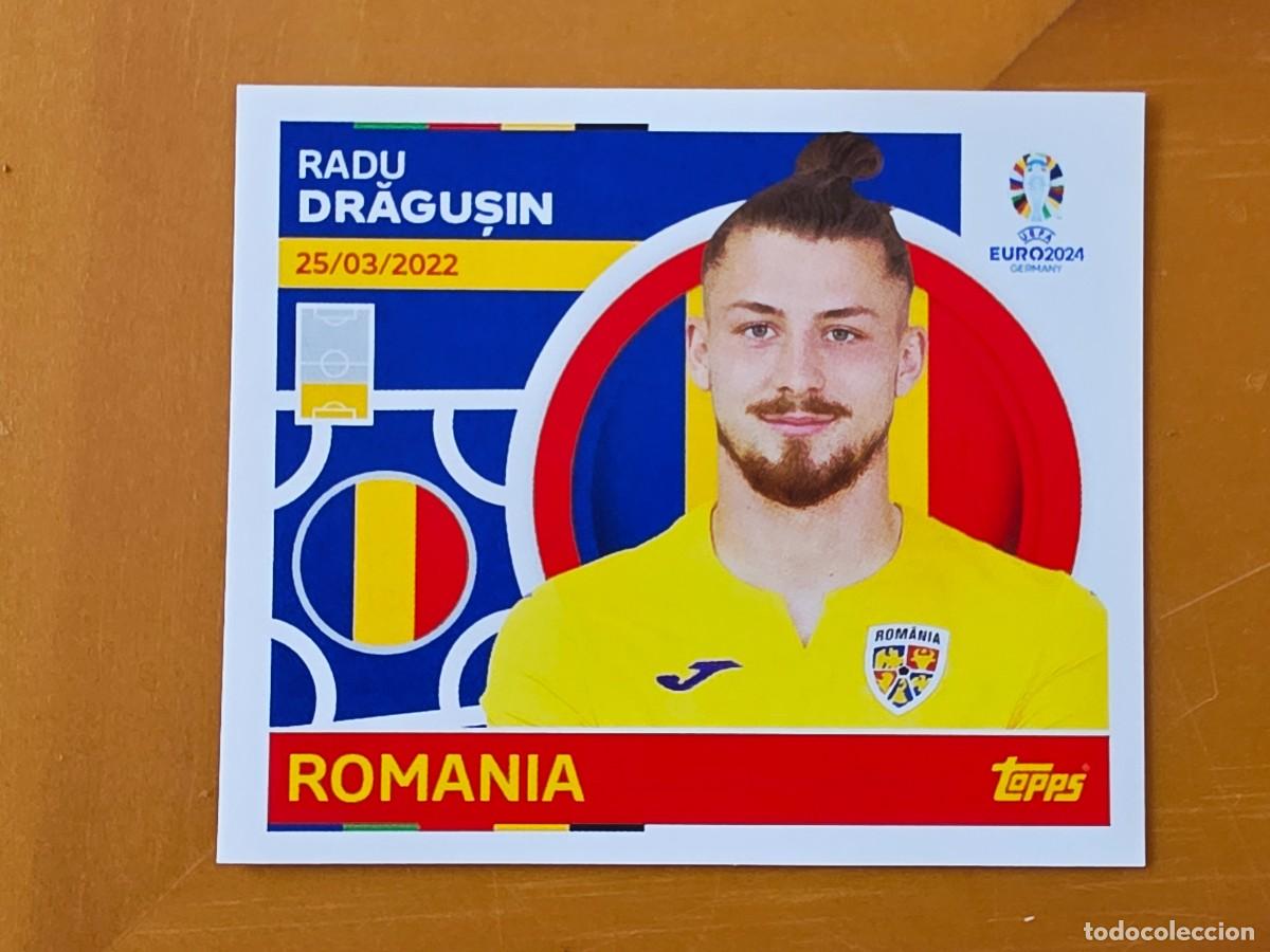 Figurine di Calcio: ROM 6 Radu Drăgușin, Ruman&iacute;a, Topps UEFA Euro 2024, Eurocopa Germany 24 sticker