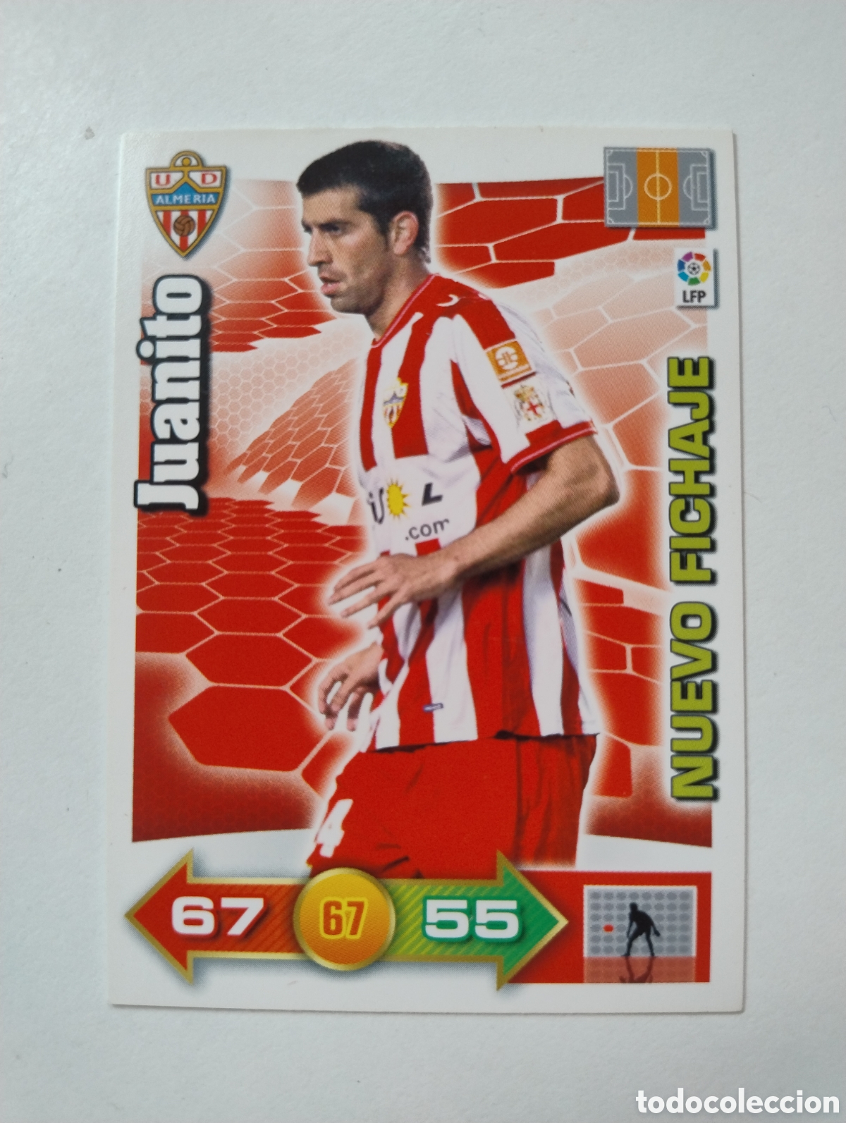 Cromos de f&uacute;tbol: Juanito - Almer&iacute;a - Adrenalyn XL Liga 2010 - 2011 Nuevo Fichaje