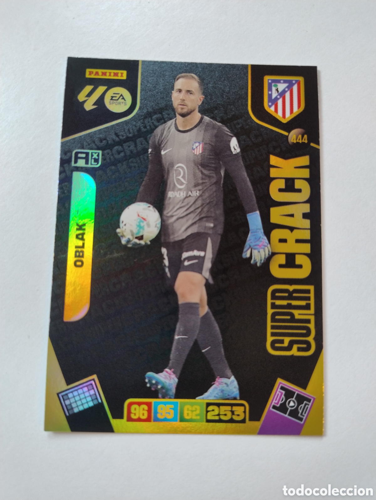 Cromos de f&uacute;tbol: 444 - Oblak - Atl&eacute;tico de Madrid - Adrenalyn XL Liga 2025 - 2026 Super Crack