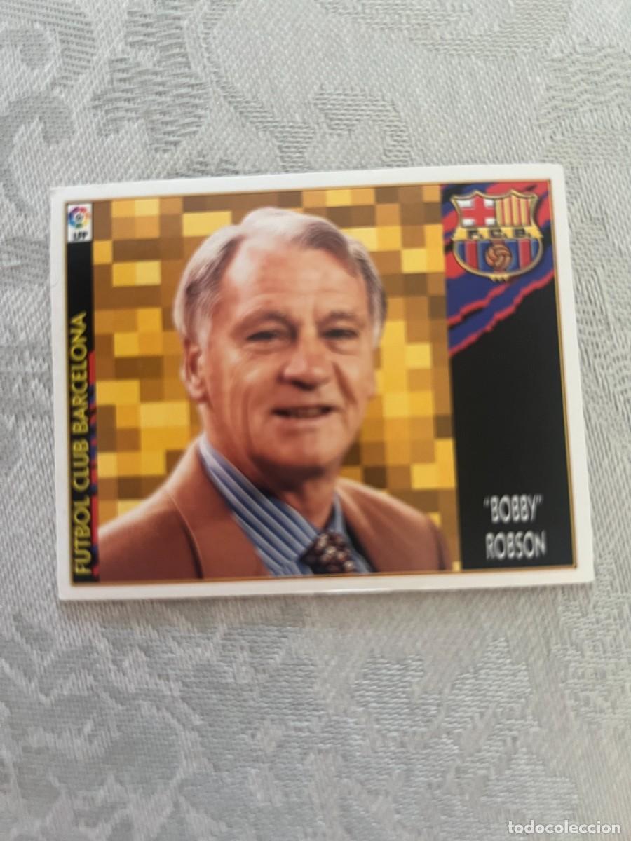 Cromos de f&uacute;tbol: BOBBY ROBSON ENTRENADOR BARCELONA BAJA SIN PEGAR EDICIONES ESTE 97 98 1997 1998