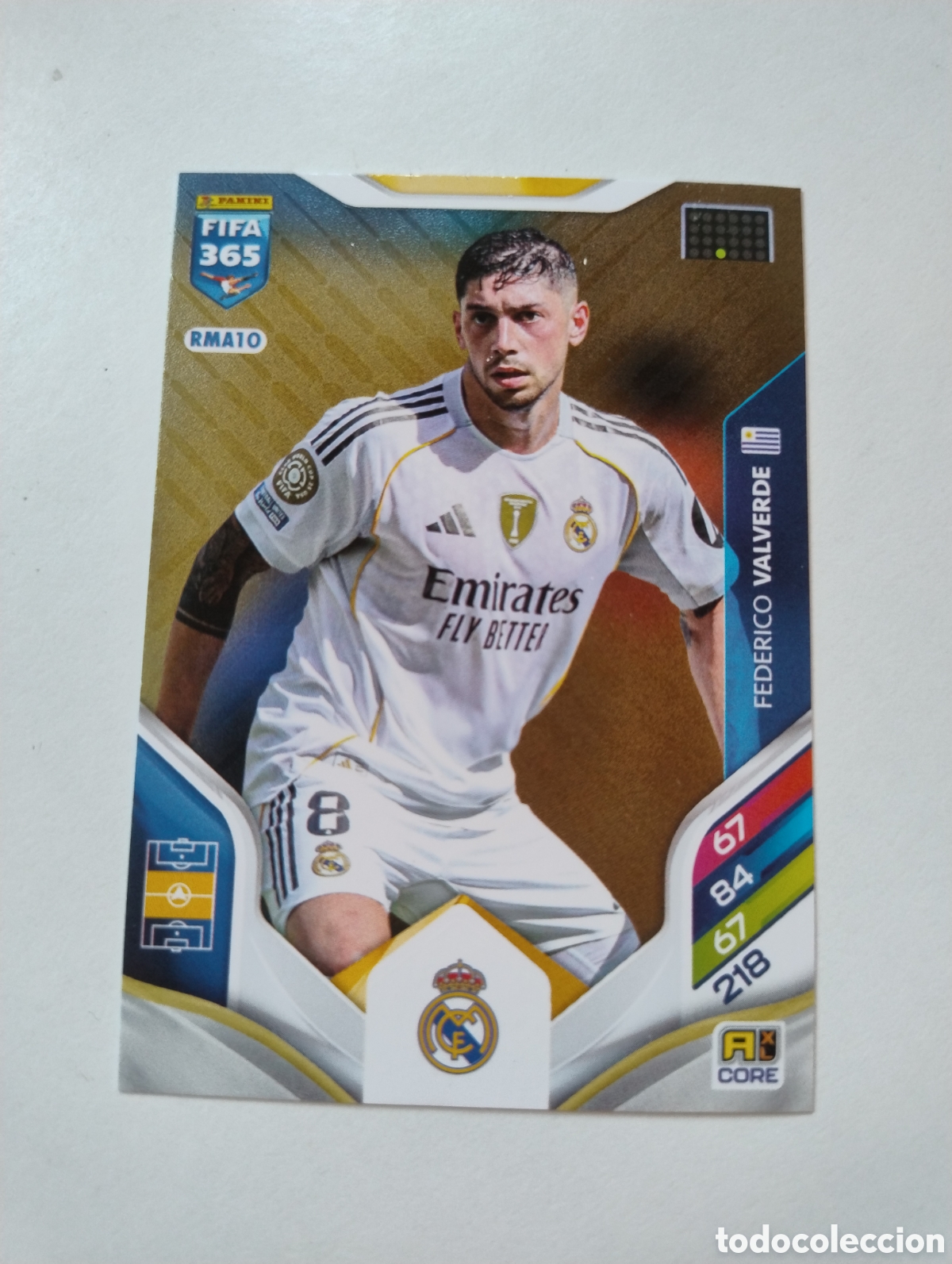 Cromos de f&uacute;tbol: RMA 10 - Fede Valverde - Real Madrid - Adrenalyn XL FIFA 365 2026