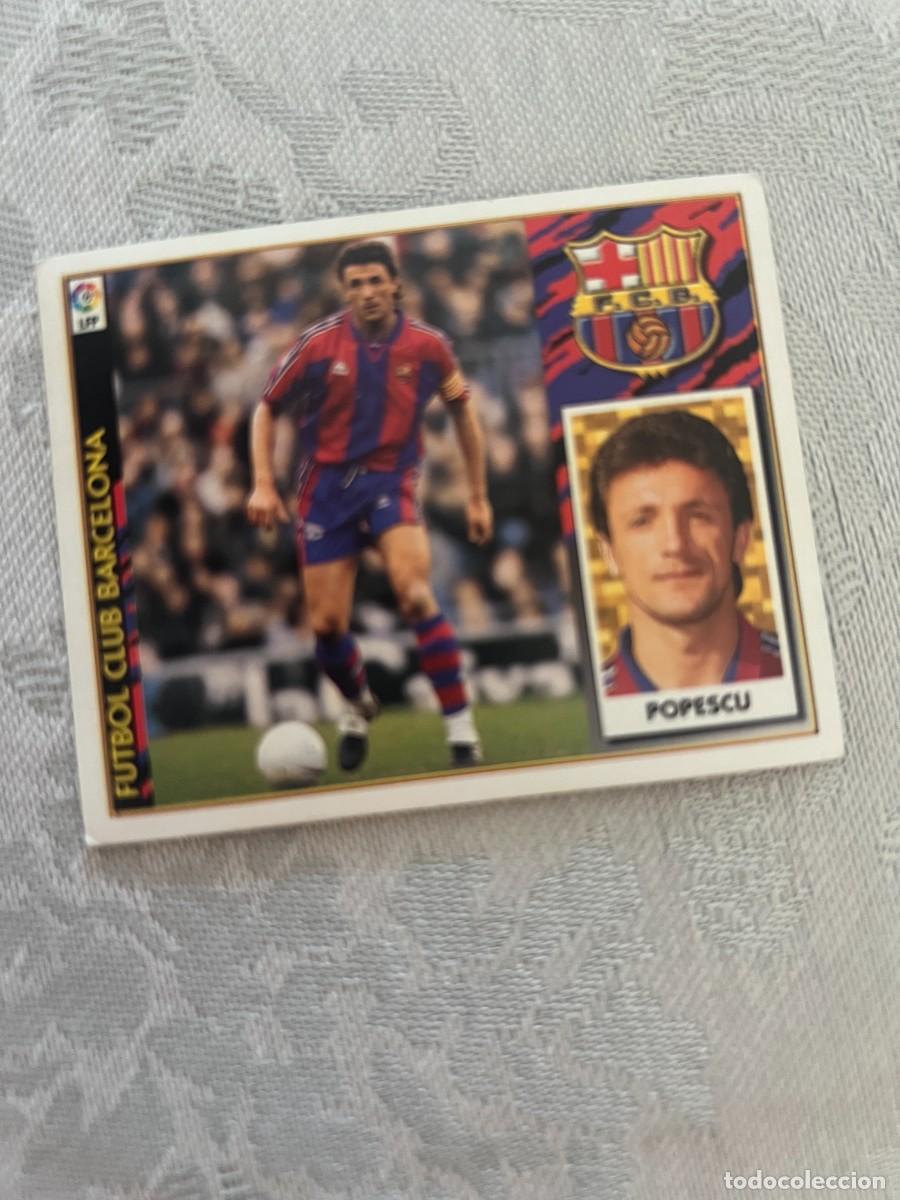 Cromos de f&uacute;tbol: POPESCU BARCELONA BAJA SIN PEGAR EDICIONES ESTE 97 98 1997 1998