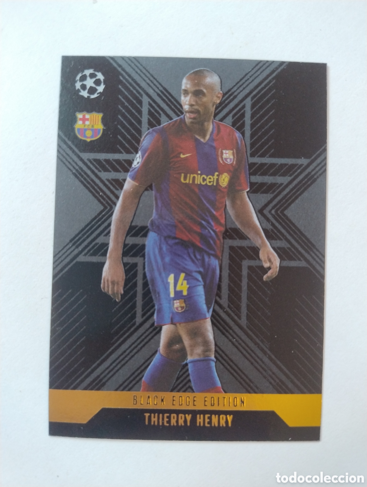 Cromos de f&uacute;tbol: BLA 7 - Henry - Barcelona - Topps Match Attax Extra 2024 - 2025 Black Edge Edition