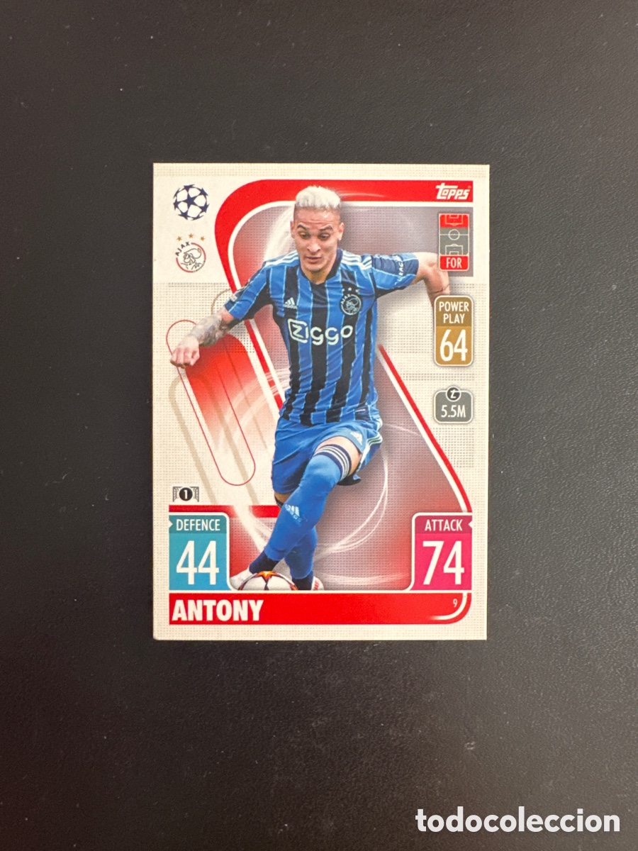 Fu&szlig;ball-Sticker: ANTONY NUMERO 9 AJAX MATCH ATTAX 2021 2022