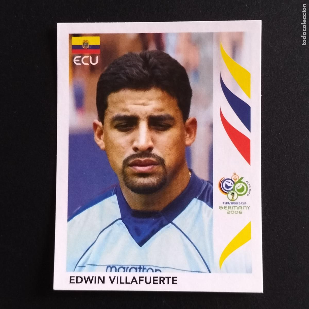 Cromos de f&uacute;tbol: 92 EDWIN VILLAFUERTE ECUADOR CROMOS FIFA WORLD CUP GERMANY 2006 MUNDIAL ALEMANIA PANINI