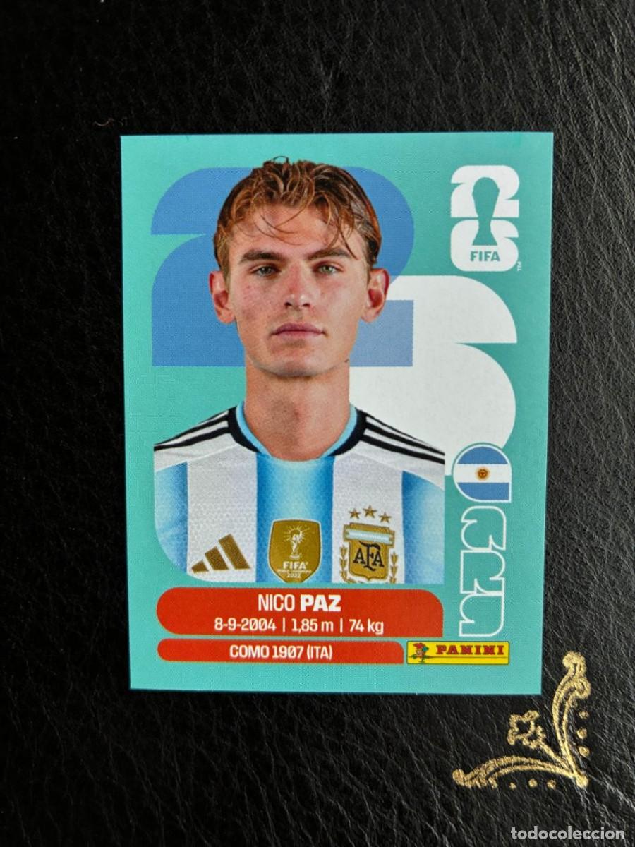 Cromos de f&uacute;tbol: ARG 14 NICO PAZ ARG14 ARGENTINA FIFA WORLD CUP MUNDIAL 2026 26 PANINI