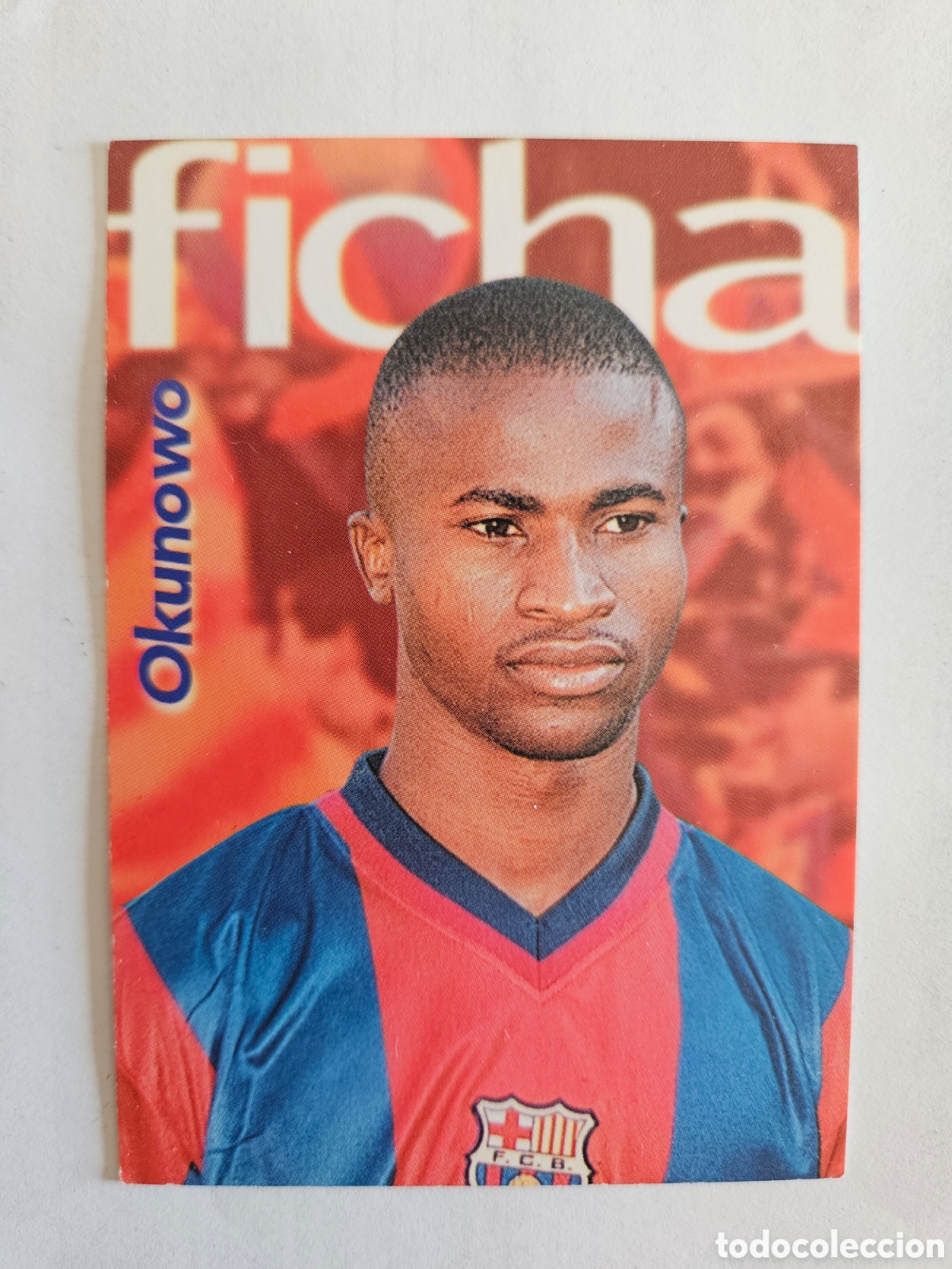 Football Stickers: 185 OKUNOWO PANINI BARCELONA 1899 1999 CENTENARIO 100 A&Ntilde;OS CROMO BARCA