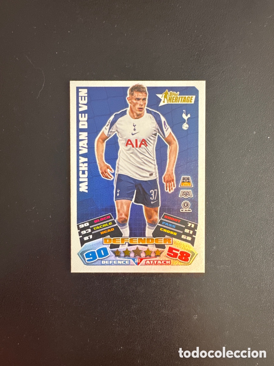 Cromos de f&uacute;tbol: VAN DE VEN HERITAGE NUMERO 382 MATCH ATTAX 2025 2026