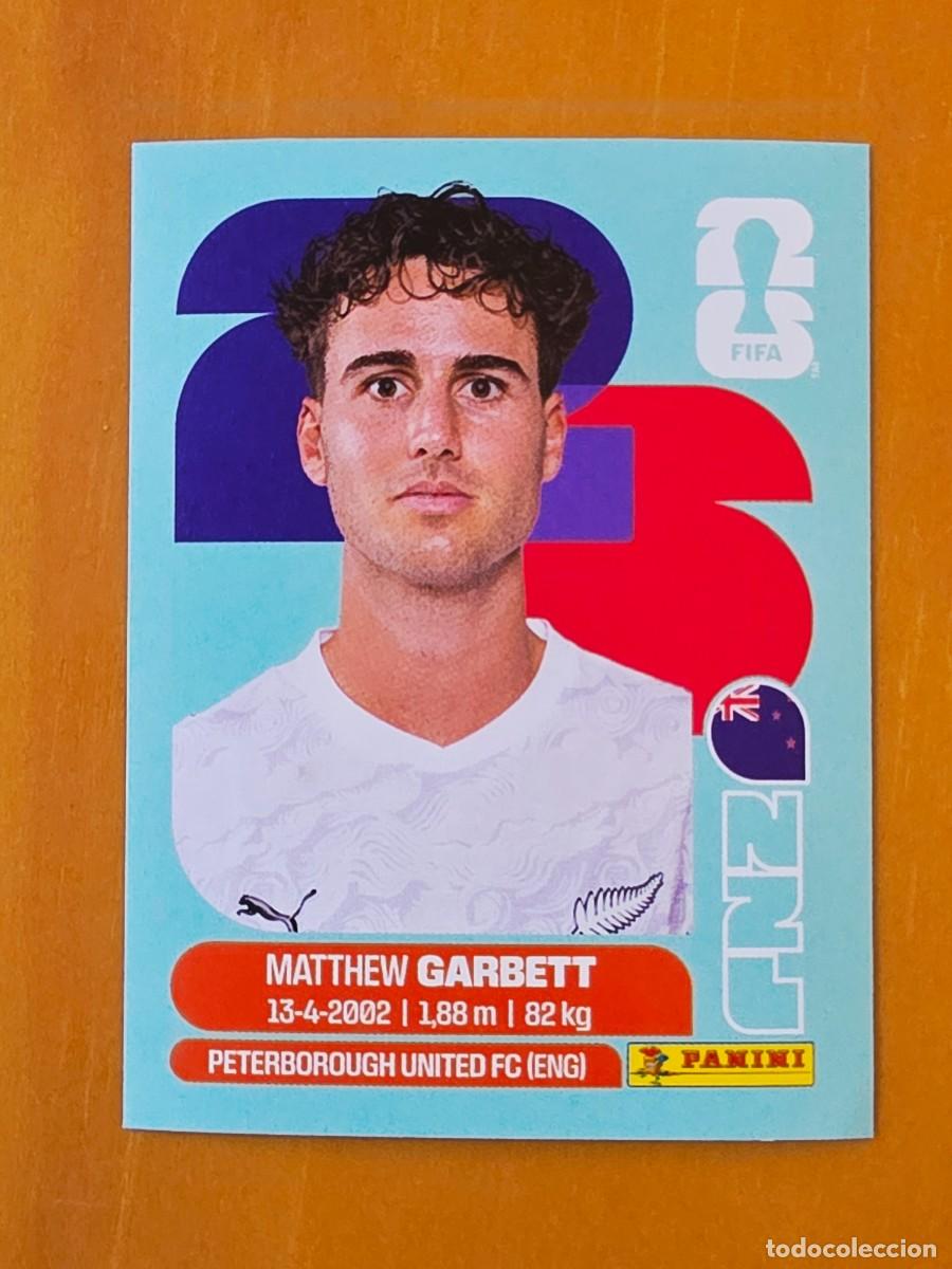 Cromos de f&uacute;tbol: NZL 14 Matthew Garbett, Nueva Zelanda, Panini FIFA World Cup Mundial 2026 Sticker