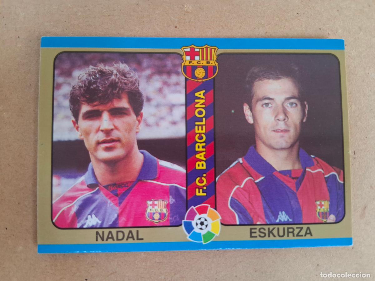 Cromos de f&uacute;tbol: F&Uacute;TBOL TOTAL LIGA 94 95 1994 1995 - MUNDICROMO - 4 NADAL / ESKURZA - FC. BARCELONA - CP9