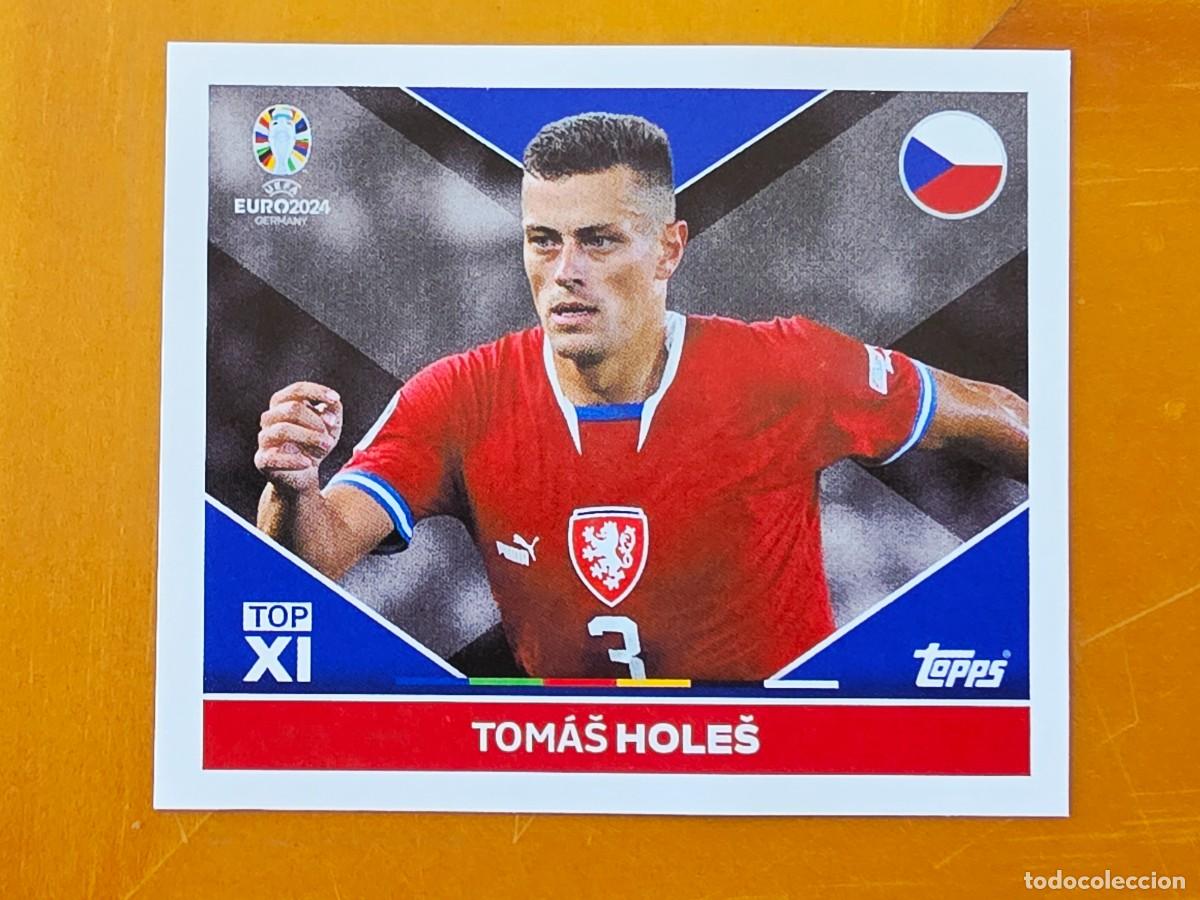 Fu&szlig;ball-Sticker: CZE TOP 1 Tom&aacute;&scaron; Hole&scaron;, Rep&uacute;blica Checa, Chequia, Topps UEFA Euro 2024, Eurocopa Germany 24 sticker