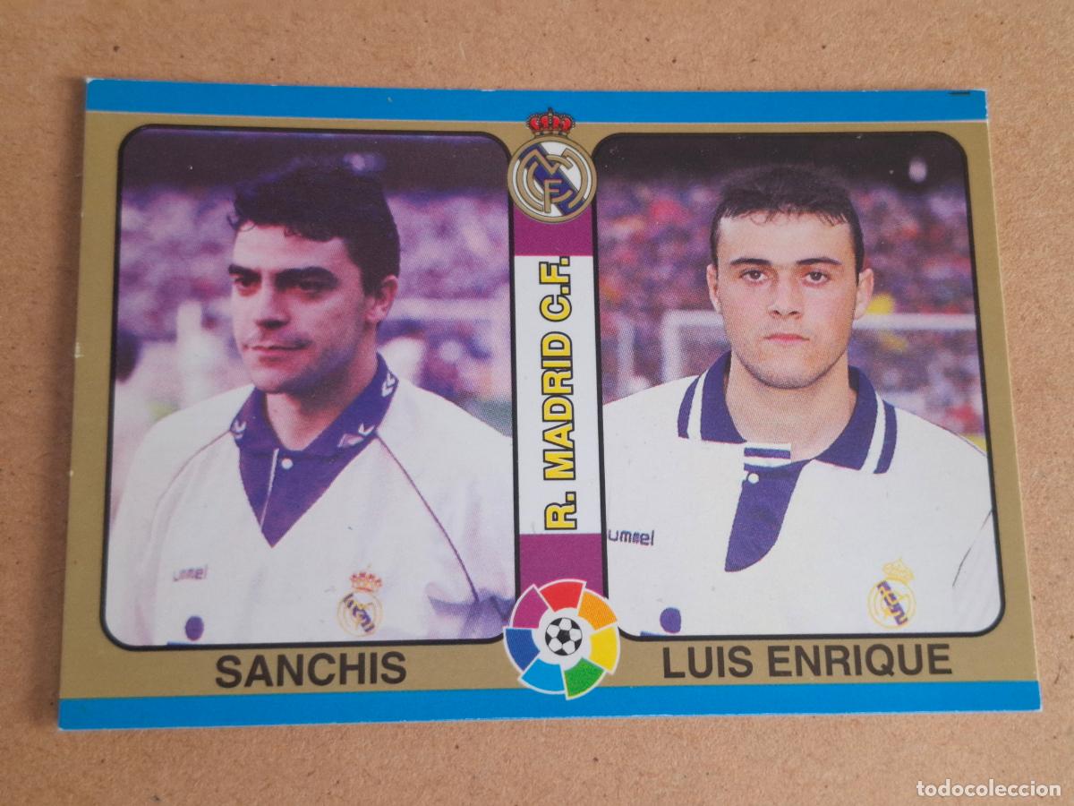 Fu&szlig;ball-Sticker: F&Uacute;TBOL TOTAL LIGA 94 95 1994 1995 - MUNDICROMO - 30 SANCHIS / LUIS ENRIQUE - REAL MADRID - CP9