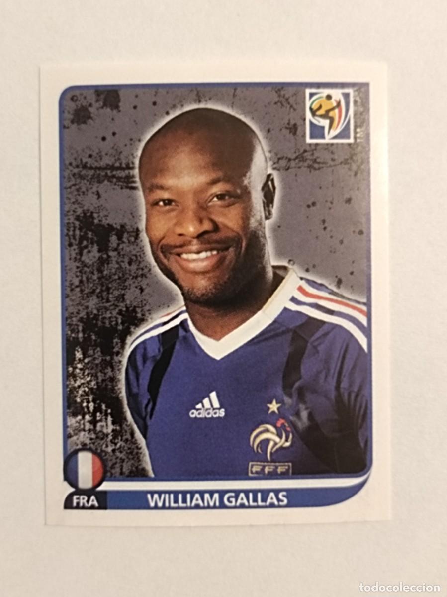 Cartes &agrave; collectionner de Football: #91 WILLIAM GALLAS (FRANCIA) MUNDIAL SUDAFRICA 2010 PANINI