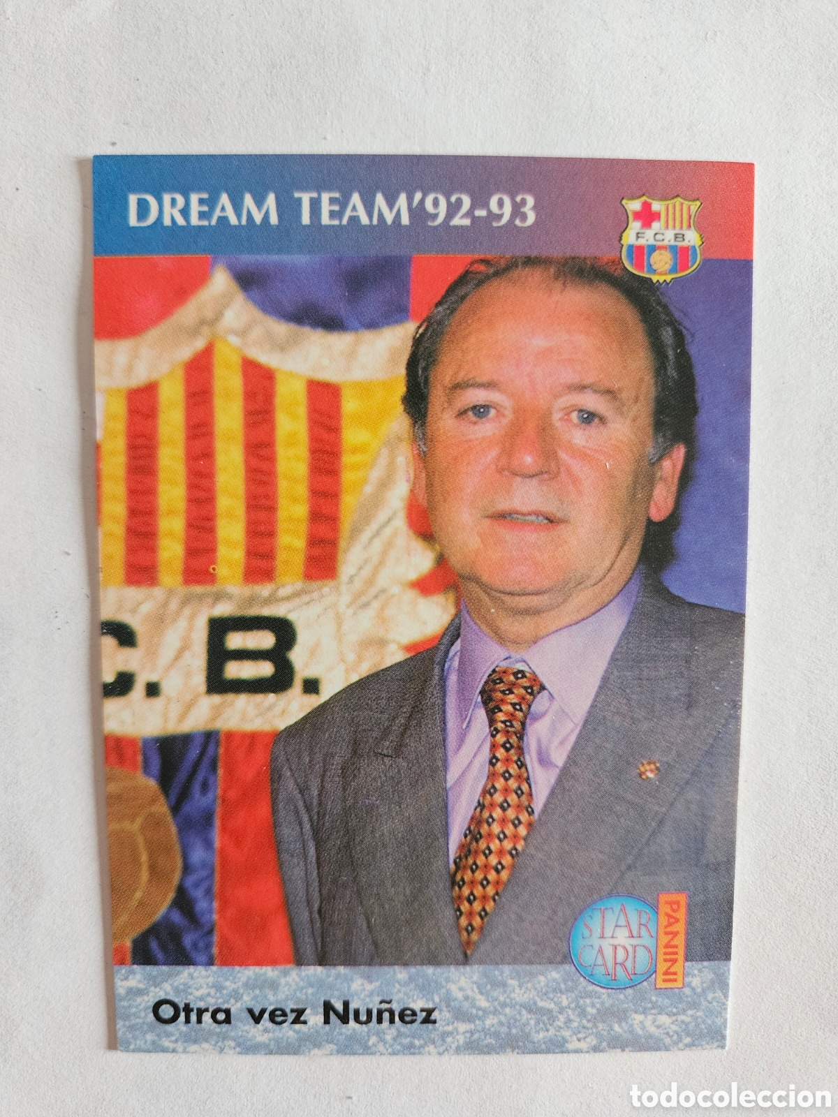 Cromos de f&uacute;tbol: NU&Ntilde;EZ # 83 OTRA VEZ NU&Ntilde;EZ FC. BARCELONA 95-96 DEL DREAM TEAM A LA QUINTA DEL MINI 90/96 PANINI