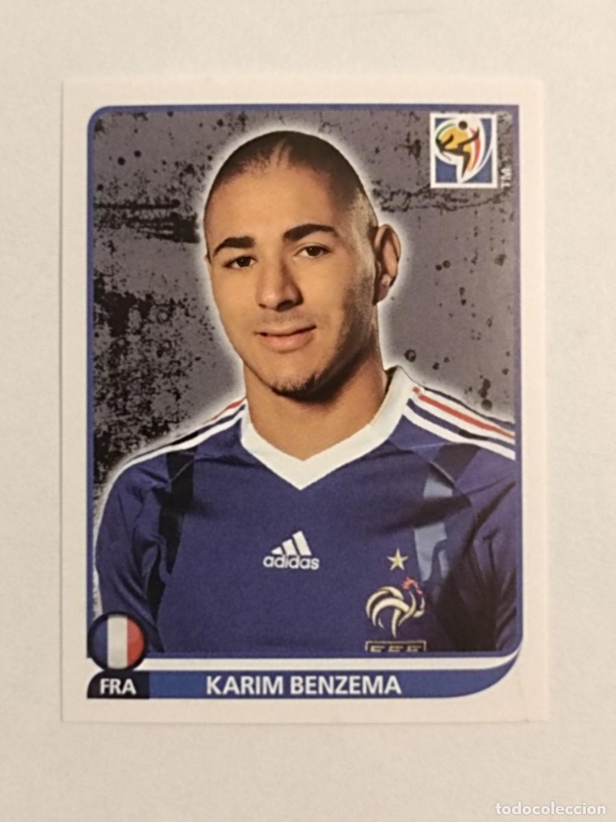 Cromos de f&uacute;tbol: #104 KARIM BENZEMA (FRANCIA) MUNDIAL SUDAFRICA 2010 PANINI