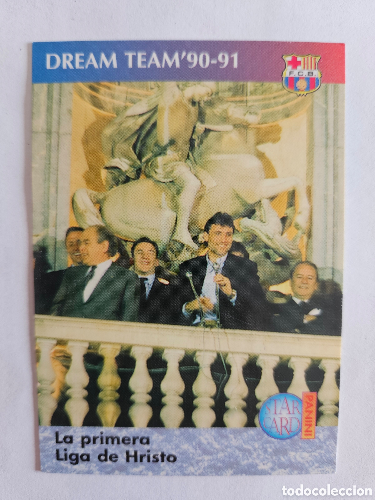 Cartes &agrave; collectionner de Football: CROMO STAR CARD FUTBOL 90 96 BAR&Ccedil;A PANINI 1990 1996 DEL DREAM TEAM A 5&ordf; DEL MINI 60 HRISTO STOICHKOV